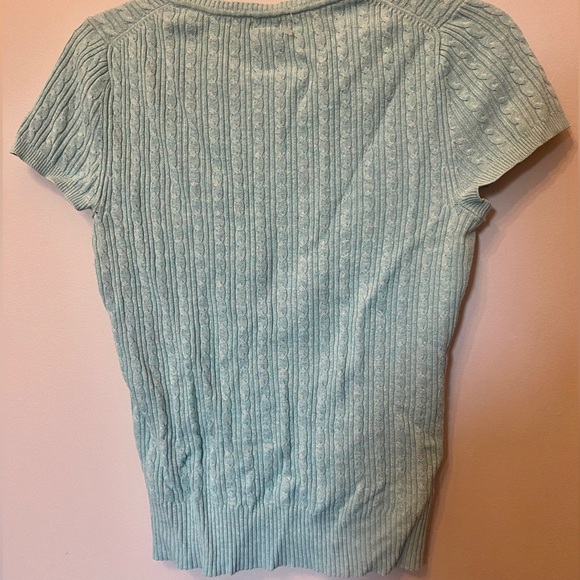 Gap Light Turquoise Short Sleeved Shirt Size M - Picture 4 of 4